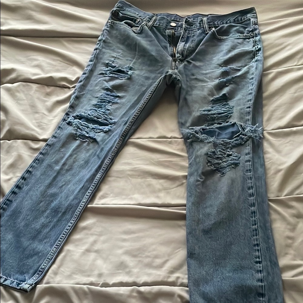 Levi Strauss 511 Distressed Jeans